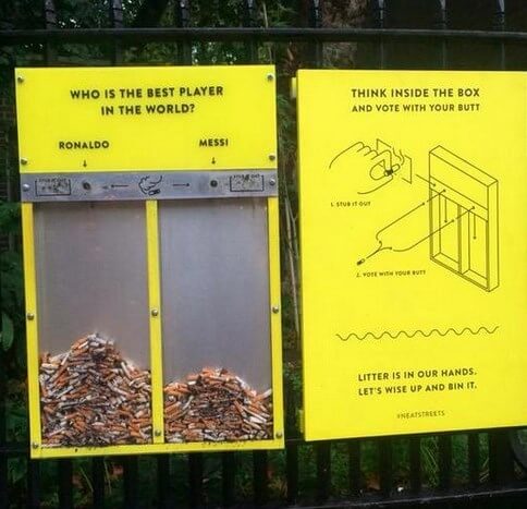 Photo of Londra’da İzmaritlere Futbol ile Çözüm Buldular!
