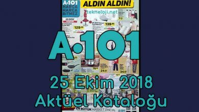 Photo of A101 Aktüel – A101 25 Ekim 2018 ürün kataloğunda neler var?