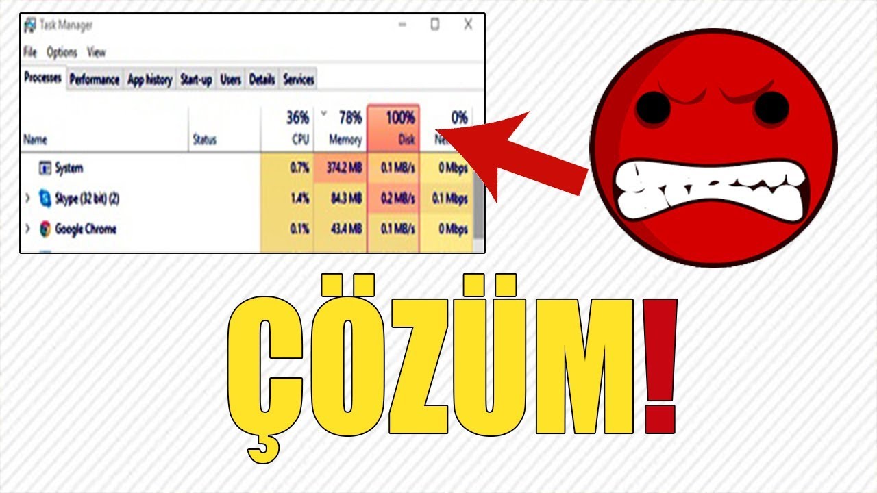 %100 Disk Sorunu Neden Olur?|Resimli ve Detaylı Anlatım